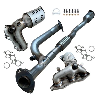 Catalytic Converter with Flex Y pipe For 2007 - 2017 Lexus ES350 3.5L All 3 Set - Image 1 of 4