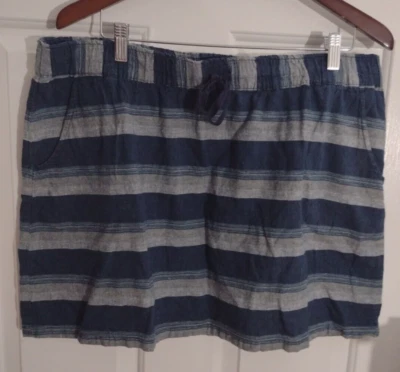 Falda Patagonia Mujer XL Isla Cáñamo Ligera Bolsillos Cintura Elástica Playa Foto 1 de 4