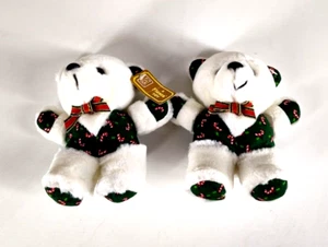 2 Ositos de peluche de colección America Wego Fiesta Navidad regalos - Imagen 1 de 11