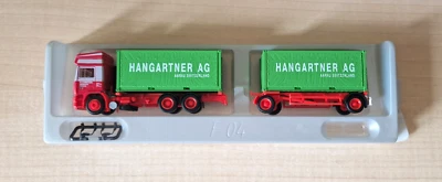 Albedo/Herpa 301006 VOLVO F12 Eurotrotter Hangartner Switzerland autotreno 1:87 - Immagine 1 di 4