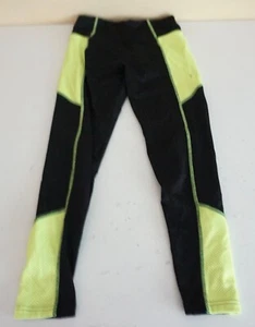 JUSTICE GIRLS YOUTH ATHLETIC/LOUNGE PANTS BLACK & NEON YELLOW SIZE 10! - Picture 1 of 4