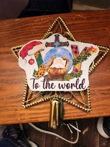 Joy To The World Krippe Jesuskind Christbaumspitze Ornament Ornamente - Bild 1 von 2