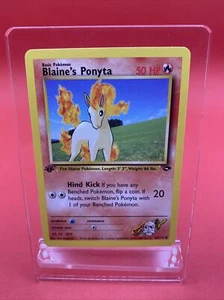 BLAINE’S PONYTA - 1st Edition Gym Challenge - 64/132 - Common - Pokemon - NM - Bild 1 von 2