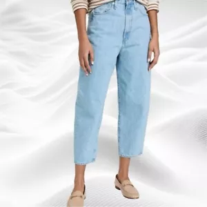 Pantalones de mezclilla Edwin Dani en azul escape recortados pierna ancha talla 28X25 - Imagen 1 de 11