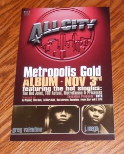 All City Flyer Metropolis Gold Promo 8,5x5,5 Greg Valentine Hot Joint The Actual - Imagen 1 de 1