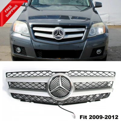 Front Grille For Mercedes-Benz X204 GLK-Class GLK 350 300 W/Led Emblem 2009-2012 - Изображение 1 из 4