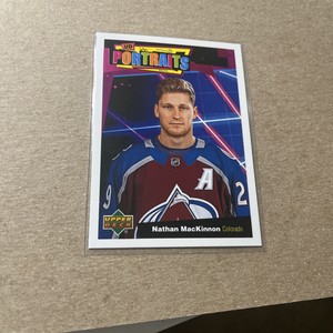 2020-21 Upper Deck - UD Portraits #P-12 Nathan MacKinnon