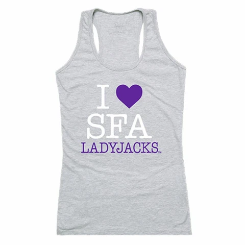 Stephen F Austin State University SFASU Lumberjacks Womens Love Tank Top T-Shirt Cover