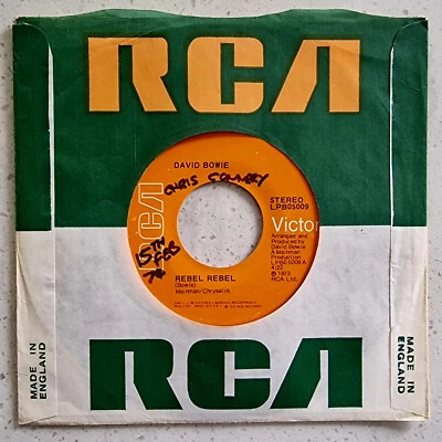 David Bowie - Rebel Rebel / Queen Bitch -  1973 7" - Image 1 of 2