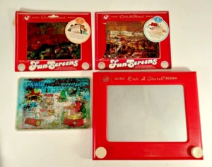 Vintage/Original Ohio Art - Etch A Sketch 505 + Fun Screens Smurfs, Dukes, Bugs - Picture 1 of 4