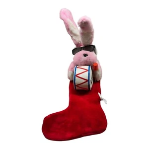 Energizer Hase mit Trommel Weihnachtsstrumpf 29 Zoll Werbung Plüsch 1993 - Bild 1 von 3