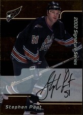 2001-02 (CAPITALS) BAP Signature Series Autographs Gold #249 Stephen Peat