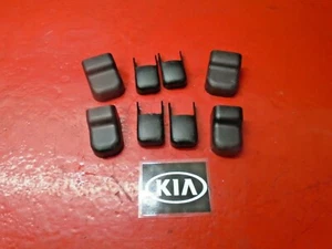09 10 KIA OPTIMA FRONT SEATS BOLT SCREW COVER PLUG TRIM CAP SET OEM BLACK - Picture 1 of 4
