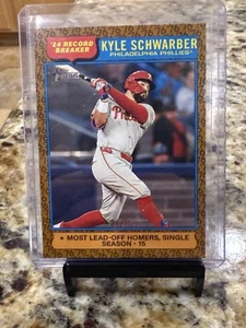 2025 Topps Heritage Kyle Schwarber Record Breaker /76 ๐ฅ๐ฅ๐ฅ - Picture 1 of 2