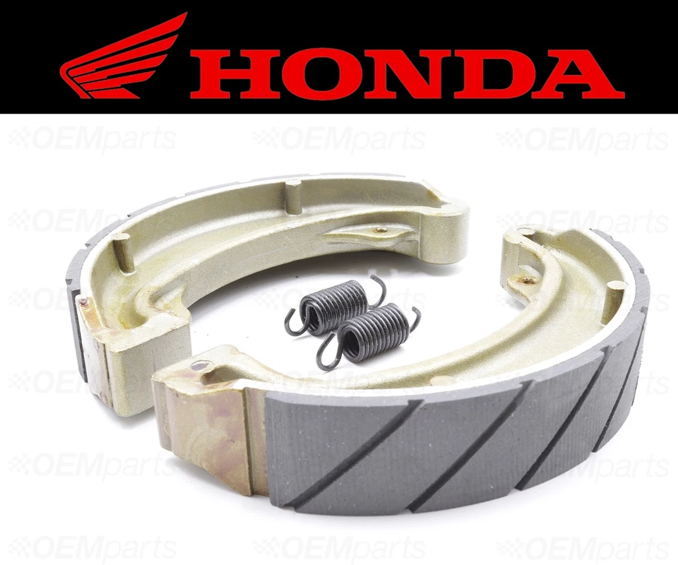 Комплект (2) Honda водяные желобчатые передние тормозные колодки и пружины #43120-329-670 - Изображение 1 из 4