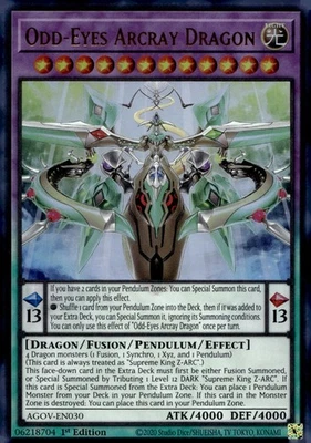 Yu-Gi-Oh! Odd-Eyes Arcray Dragon 1st Ed. AGOV-EN030 Ultra Rare NM/LP x1 - Image 1 of 2
