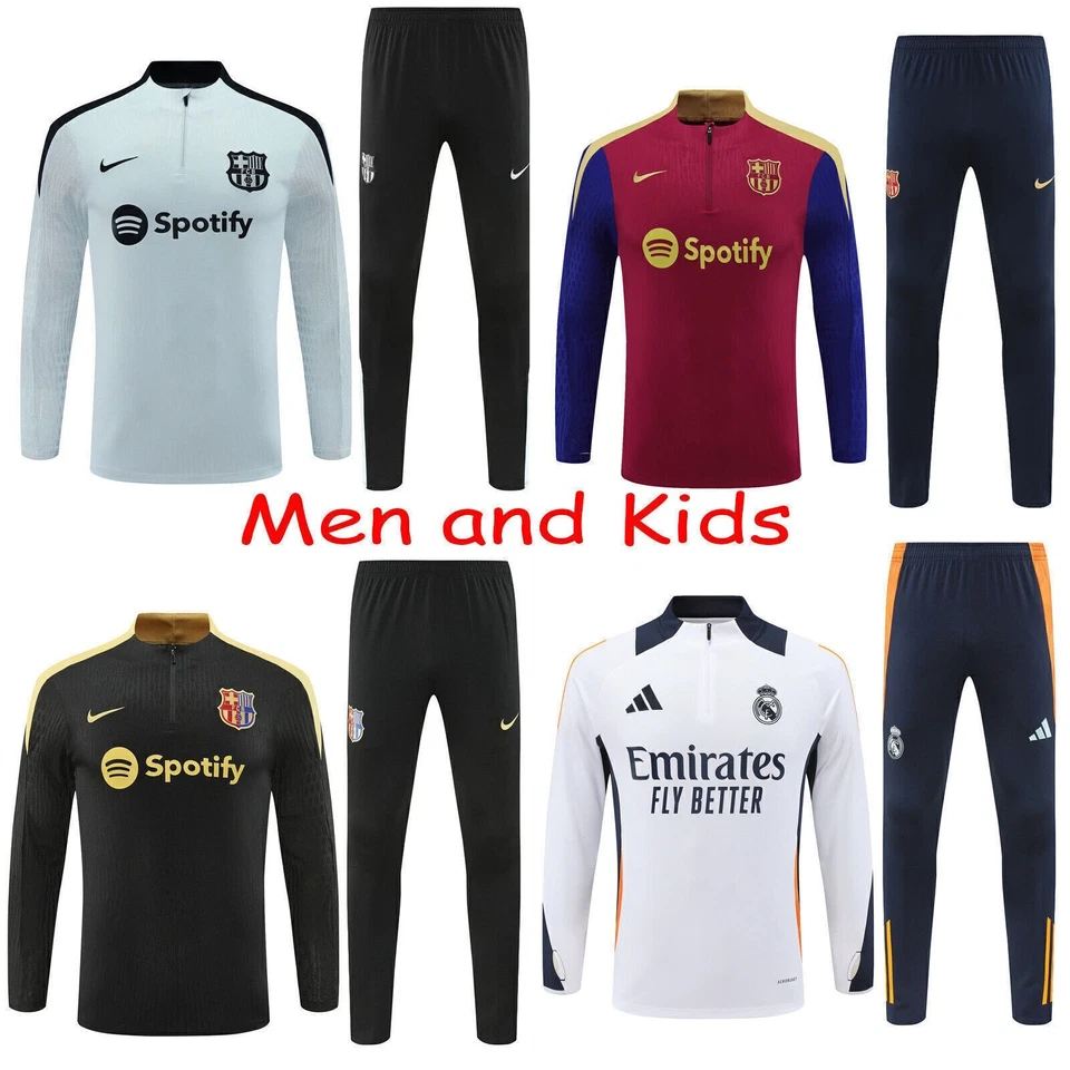 2PCS Tracksuit Sportswear Adult/ Kids Jumper Training Set Tops+Pants Boy's Gifts - Image 1 of 4