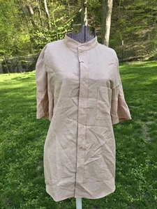 Camicia uomo Garamode colore marrone/crema con bottoni nuova con etichetta taglia XL - Foto 1 di 7