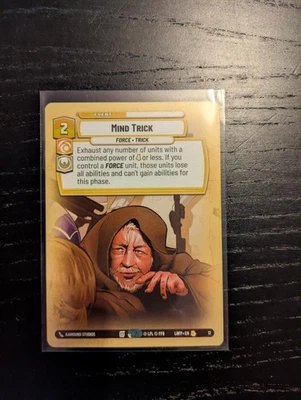 Star Wars Unlimited Legends Of The Force Mind Trick OP Weekly Rare #17 - Image 1 of 2