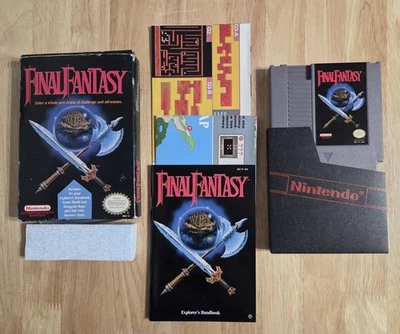 Final Fantasy (Nintendo NES) Complete CIB Authentic Original Maps Manual TESTED - Image 1 of 4