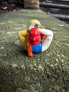 Vintage Plastic Pull Apart Puzzle Keychain Wha Hoppen Wrestler - Picture 1 of 2