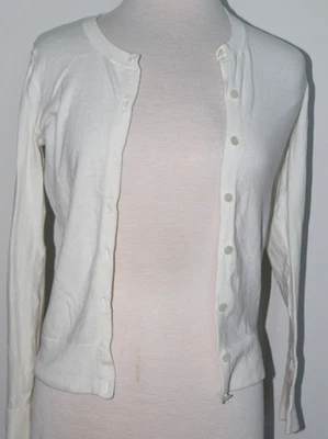 Women's Sweater MERONA Lightweight Cardigan Long Sleeve White Size XS - Image 1 of 4