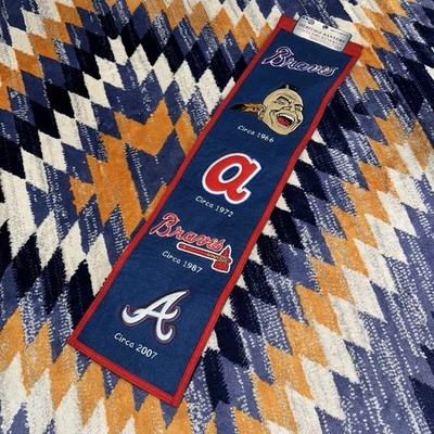 NWT Atlanta Braves Winning Streak Embroidered Heritage Banner MLB New - Image 1 of 4