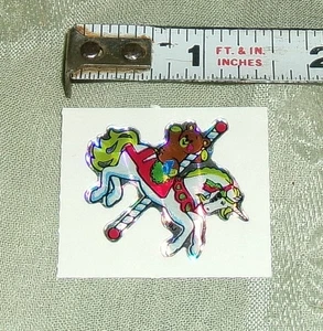 Vintage 80er BJ Aufkleber Specialties Prisma Einhorn Teddybär Mini Sticker Mod - Bild 1 von 1