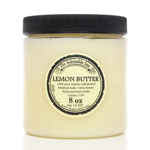 LEMON BUTTER ORGANIC NATURAL COLD PRESSED 100% PURE RAW HAIR SKIN BODY FRESH - Picture 1 of 20