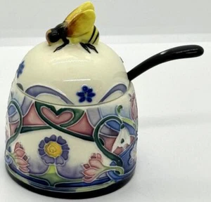 Old Tupton Ware ~ Honey Pot / Jar and Spoon ~ Designed by Jeanne McDougall - Picture 1 of 1