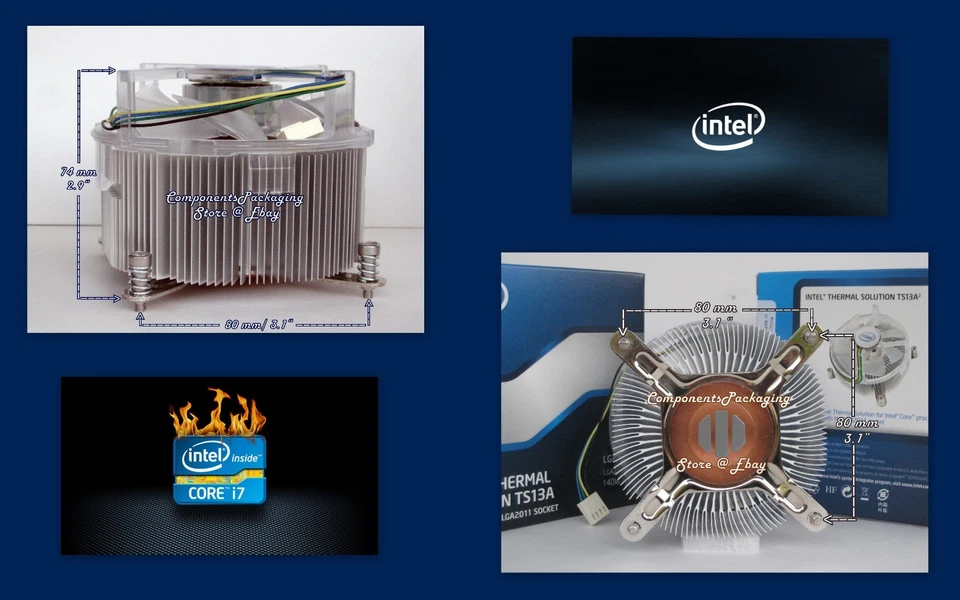 Intel Ts13a Socket 2011 Heatsink Cooler Fan for 140w Core I7 Processor CPU