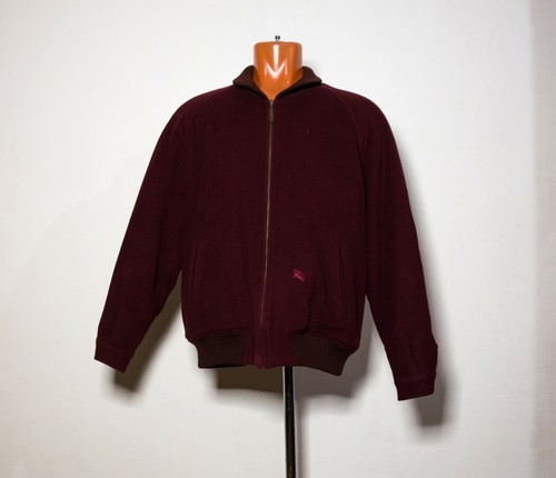 Burberry Vintage Lana Bomber Giacca Rossa Nova Check Casual M 48