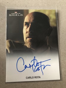 Marvel Agents of SHIELD Season 1 Autograph Trading Card Carlo Rota as Luca Russo