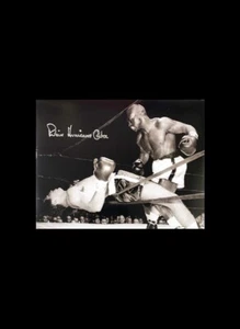 FOTO DE BOXEO DE RUBIN HURRICANE CARTER FIRMADA 16X12 CON PRUEBA Y CERTIFICADO DE AUTENTICIDAD - Imagen 1 de 2