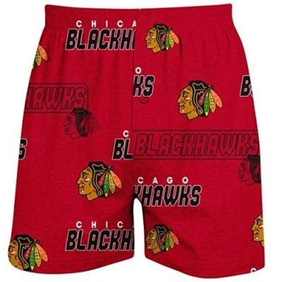 Calzoncillos boxer Chicago Blackhawks para hombre rojos AOP de algodón deslizables Foto 1 de 4