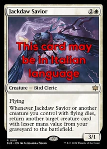 MTG JACKDAW SAVIOR EXC - TACCOLA SALVATRICE 18 - BLB - MAGIC - Picture 1 of 1