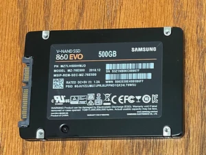 Samsung 860 EVO 500GB 2.5" SATA III V-nand SSD MZ-76E500 MZ7LH500HMJD EXCELENTE - Imagen 1 de 3