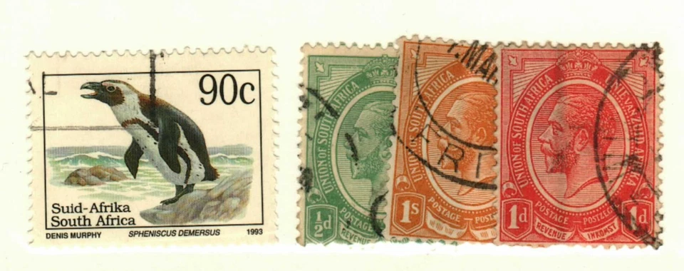 South Africa #2-3, 11, 863 used Penguin - Image 1 of 1