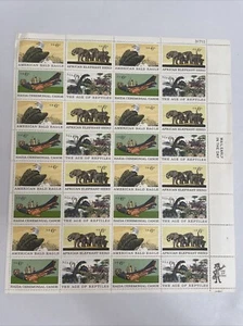 1970 Age of Reptiles 6c US Stamp  sheet Commemorative Natural History Museum 1 - Picture 1 of 5