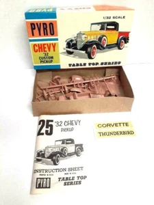 VINTAGE Pyro #C318-50 '32 Chevy Custom pick-up 1/32nd scale New Open Box - Picture 1 of 6