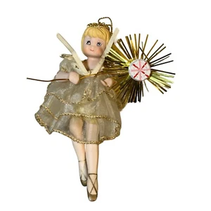 Ballerina Doll Christmas Ornament. Porcelain - Picture 1 of 9