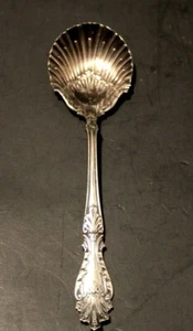 Antq. RAPHAEL Shell Large Berry Spoon Silverplate Rogers & Hamilton 1896 W/MONO - Picture 1 of 7