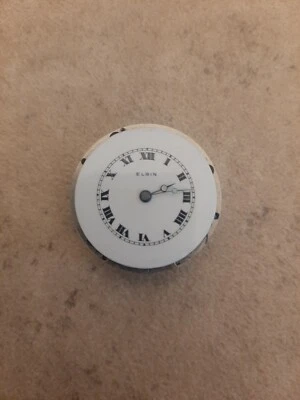 Atq 1914 Elgin Pocket Watch Hunter Movement 7j With Face & Hands Parts or Repair - Image 1 of 4