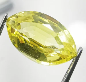 Gemas sueltas de berilo de oro amarillo heliodor natural certificadas de 8,00 quilates - Imagen 1 de 5
