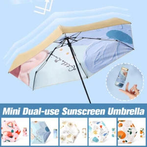 Ombrello Donna 6 Pieghevoli Stampa Fiori Anti UV Sole Pioggia Proteggi Ombrellone Antivento - Foto 1 di 27