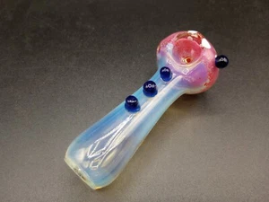 4" Glass Tobacco Smoking Hand Pipe Hand Made Tobacco Pipe - Picture 1 of 7