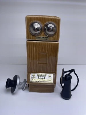 Jim Beam Vintage 1907 Wall Telephone Replica whiskey decanter bottle A23 - Image 1 of 4