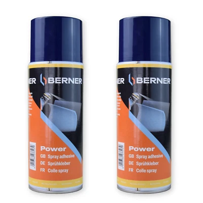 Colla spray trasparente adesivo resistente per alte temperature 400 ml. 2 pezzi - Immagine 1 di 2