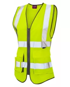 Leo Lynmouth high-visibility ISO 20471:1 superior women's waistcoat - Picture 1 of 1