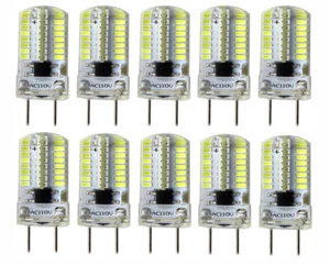 10pcs G8 G8.5 T5 Led bulb Dimmable 64-3014SMD Silicone Lamp White 3W 110V 120V H - Picture 1 of 5